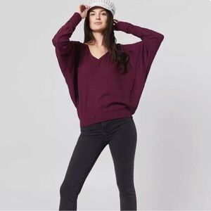 NWT Free People Santa Clara Thermal - Mulberry